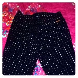 Polka dot dress pants